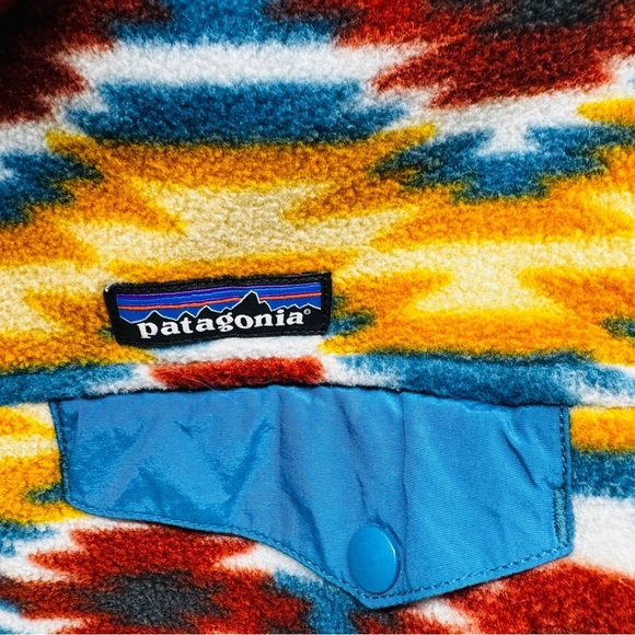 Patagonia Synchilla Aztec print Colorful Patterned Women's Vest size S - Picture 6 of 10